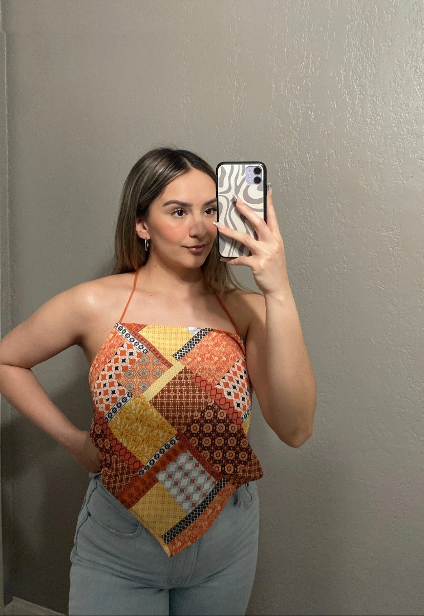 Tie Scarf Top