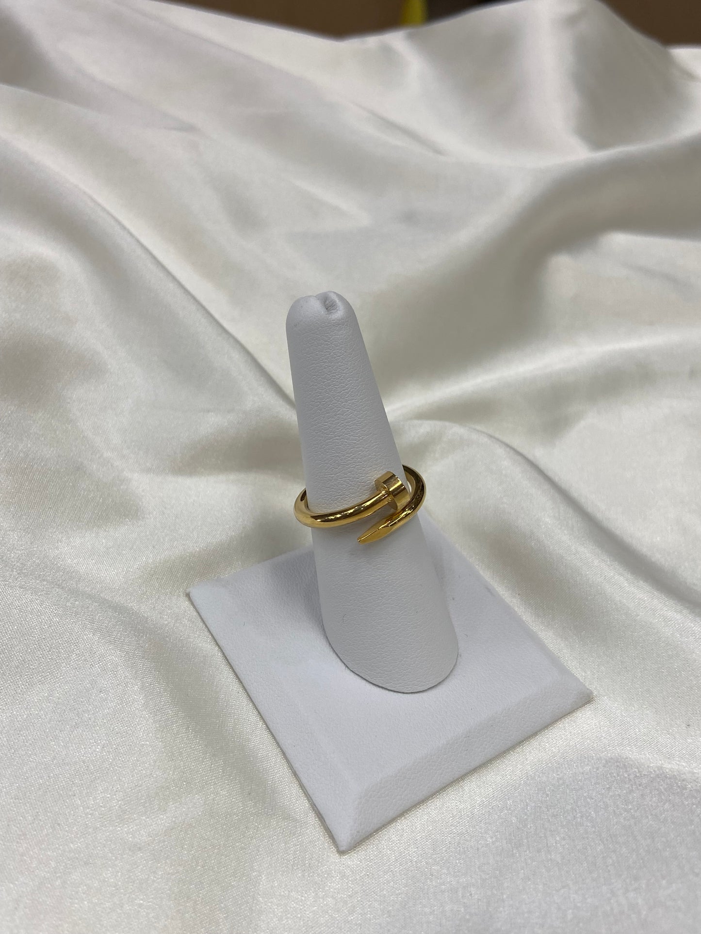 Gold Stainless Steel CZ Rings
