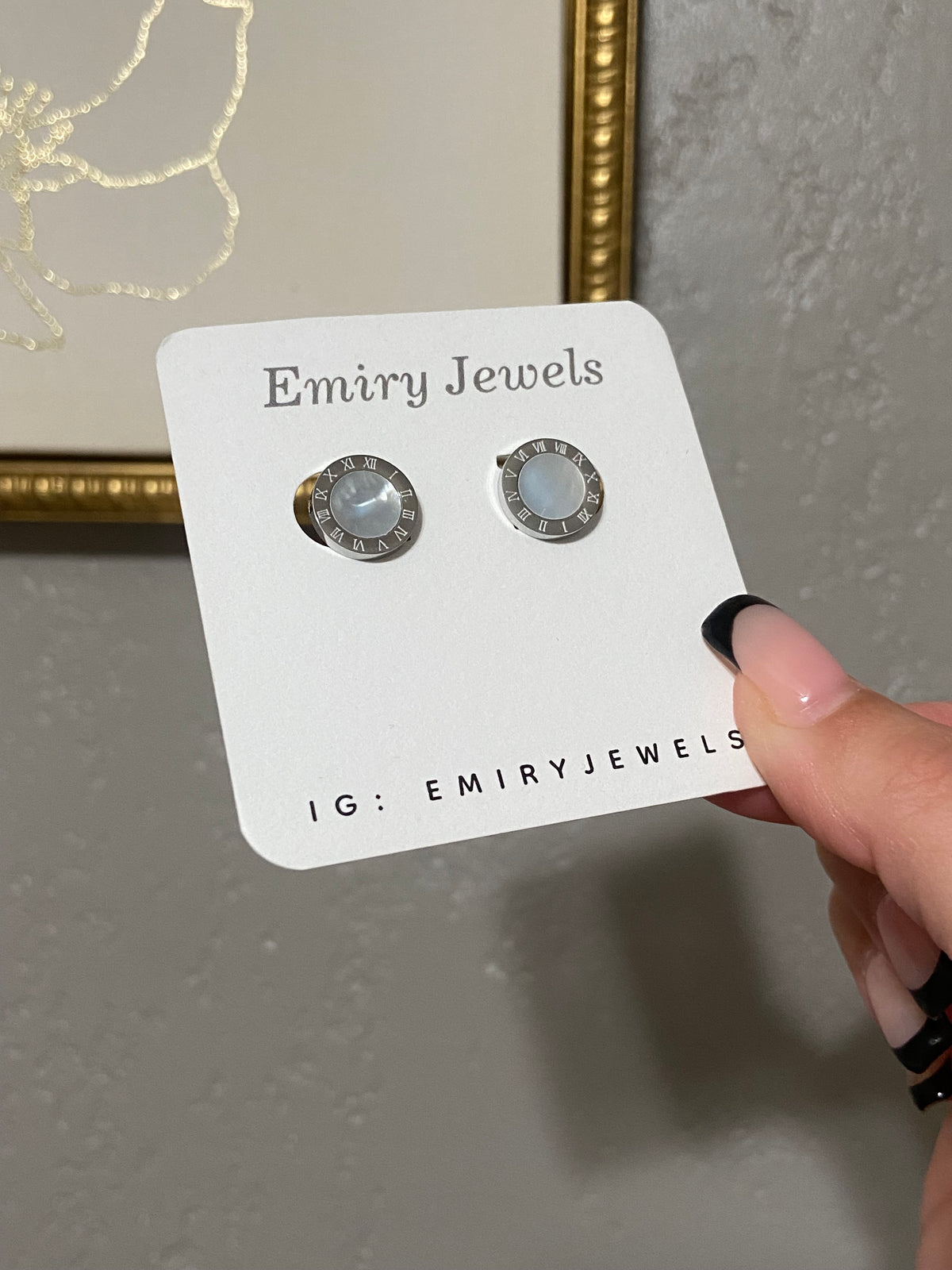 Last Chance - Stainless Steel Roman Numeral Earrings