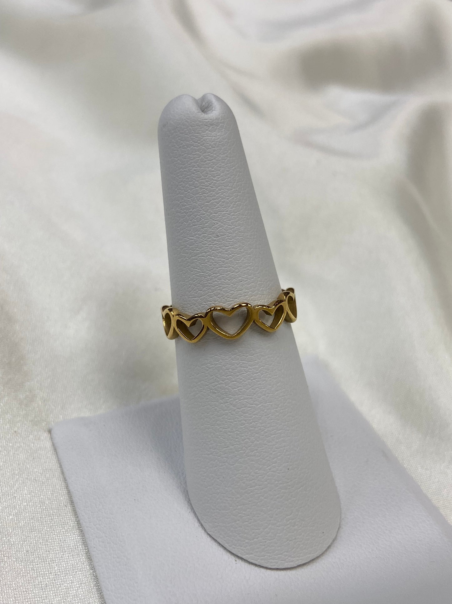 In Love Stainless Steel Gold Ring