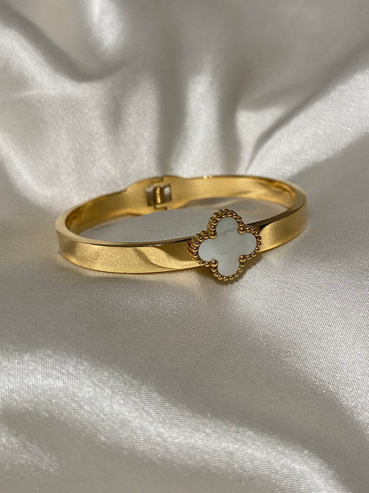 Clover Stainless Steel Gold Bracelet