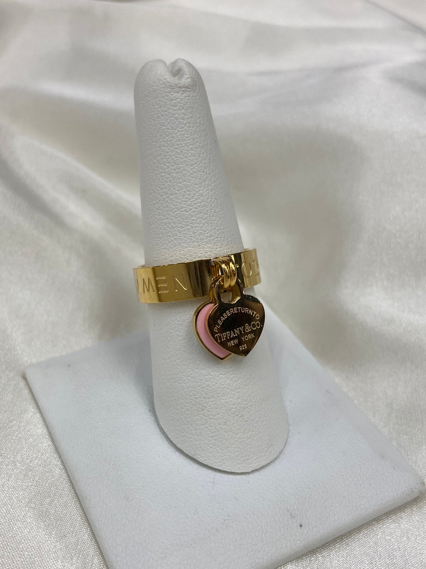 Tiff & Co Stainless Steel Gold Ring