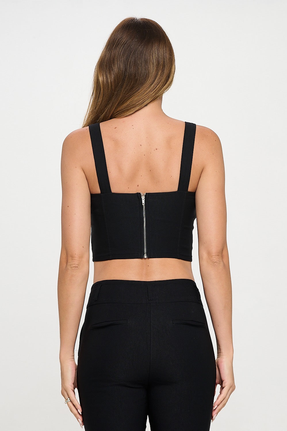 Black Buckle Tank Top