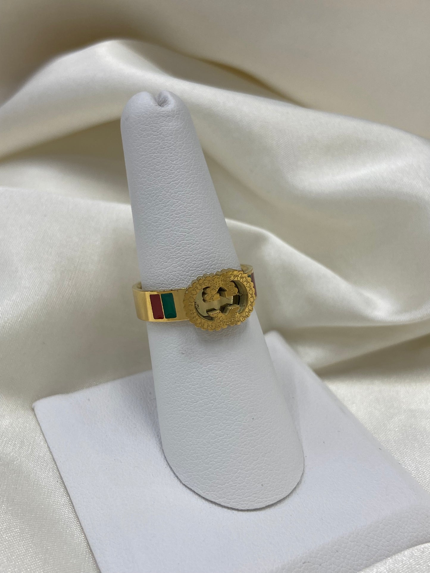GG Stainless Steel Gold Ring