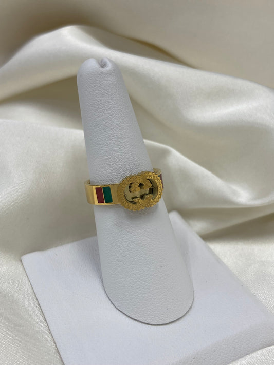 GG Stainless Steel Gold Ring