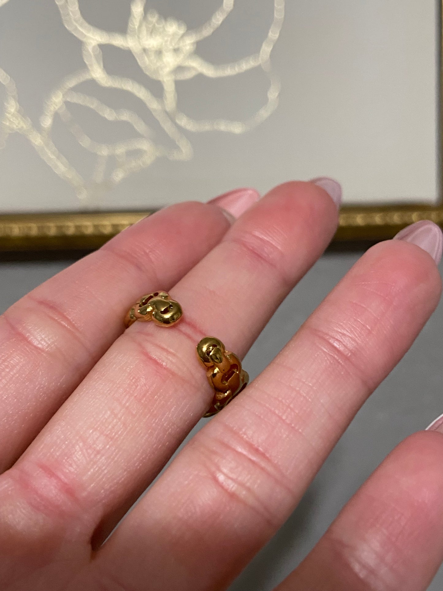 Stainless Steel Gold Ring