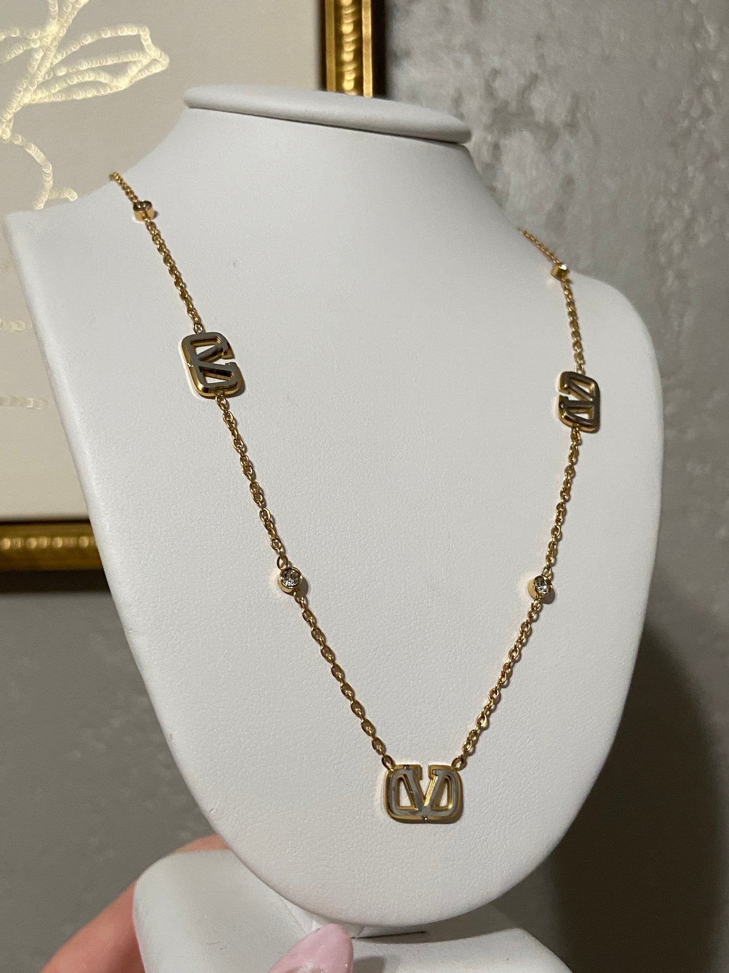 Dainty Valentin Stainless Steel Gold Necklace