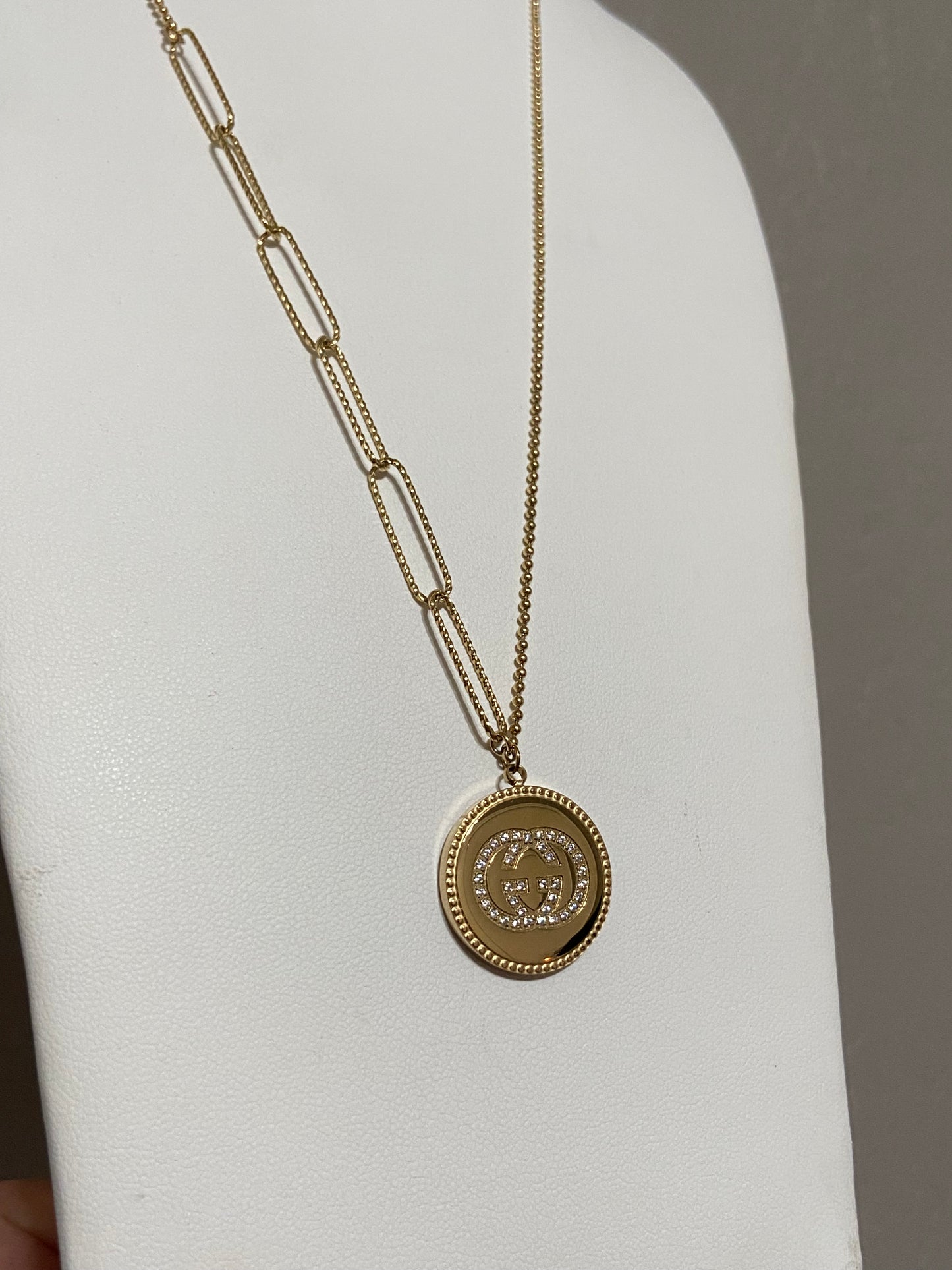 GG Stainless Steel Gold Necklace