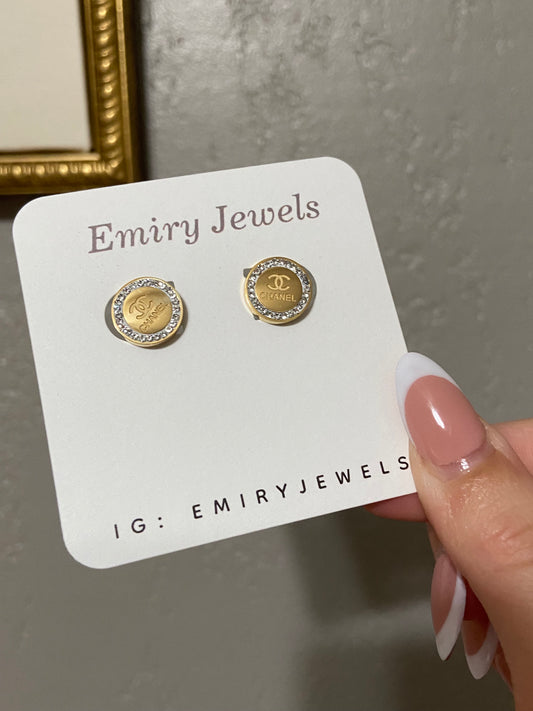 CC Gold Stainless Steel Earrings