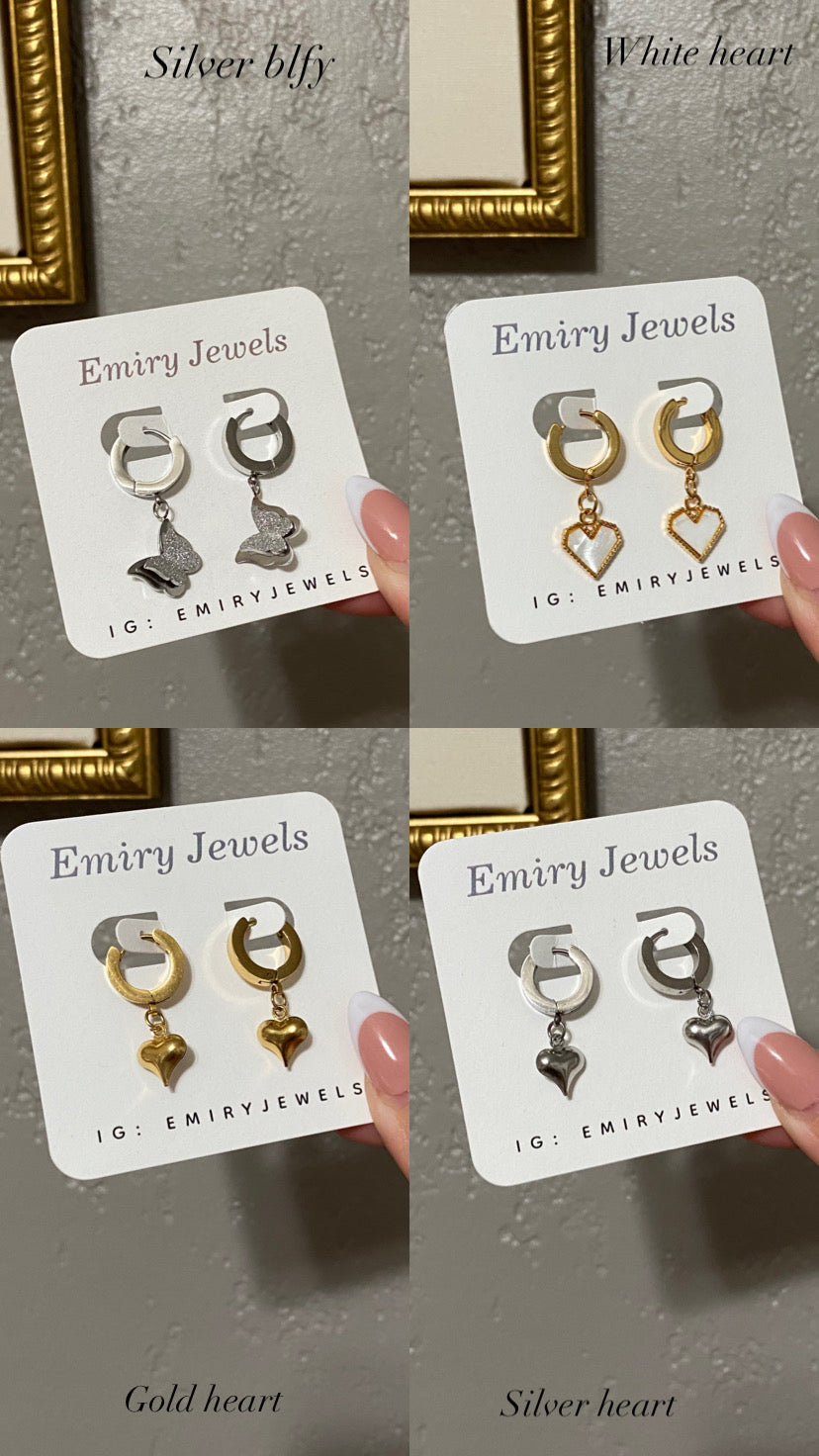 Stainless Steel Huggie Earrings