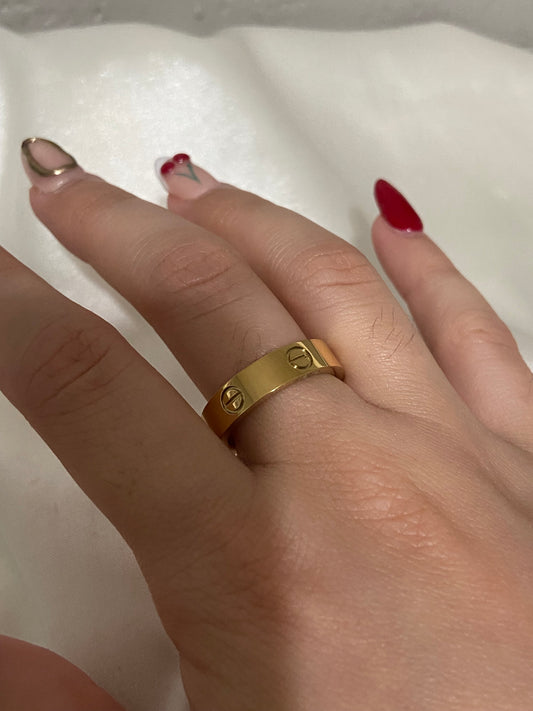 Carti Stainless Steel Gold Ring