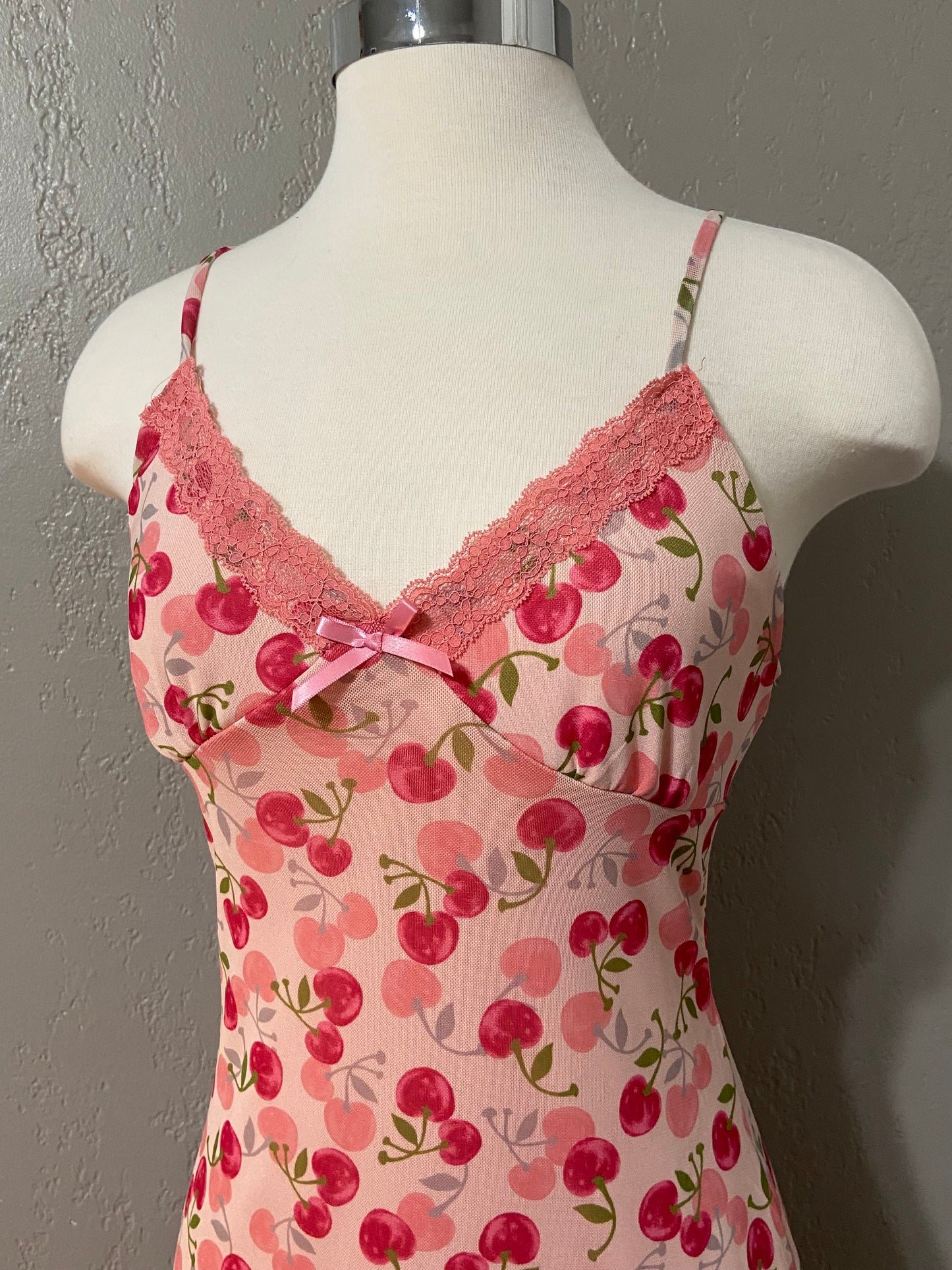 Pink Cherry Tank Dress