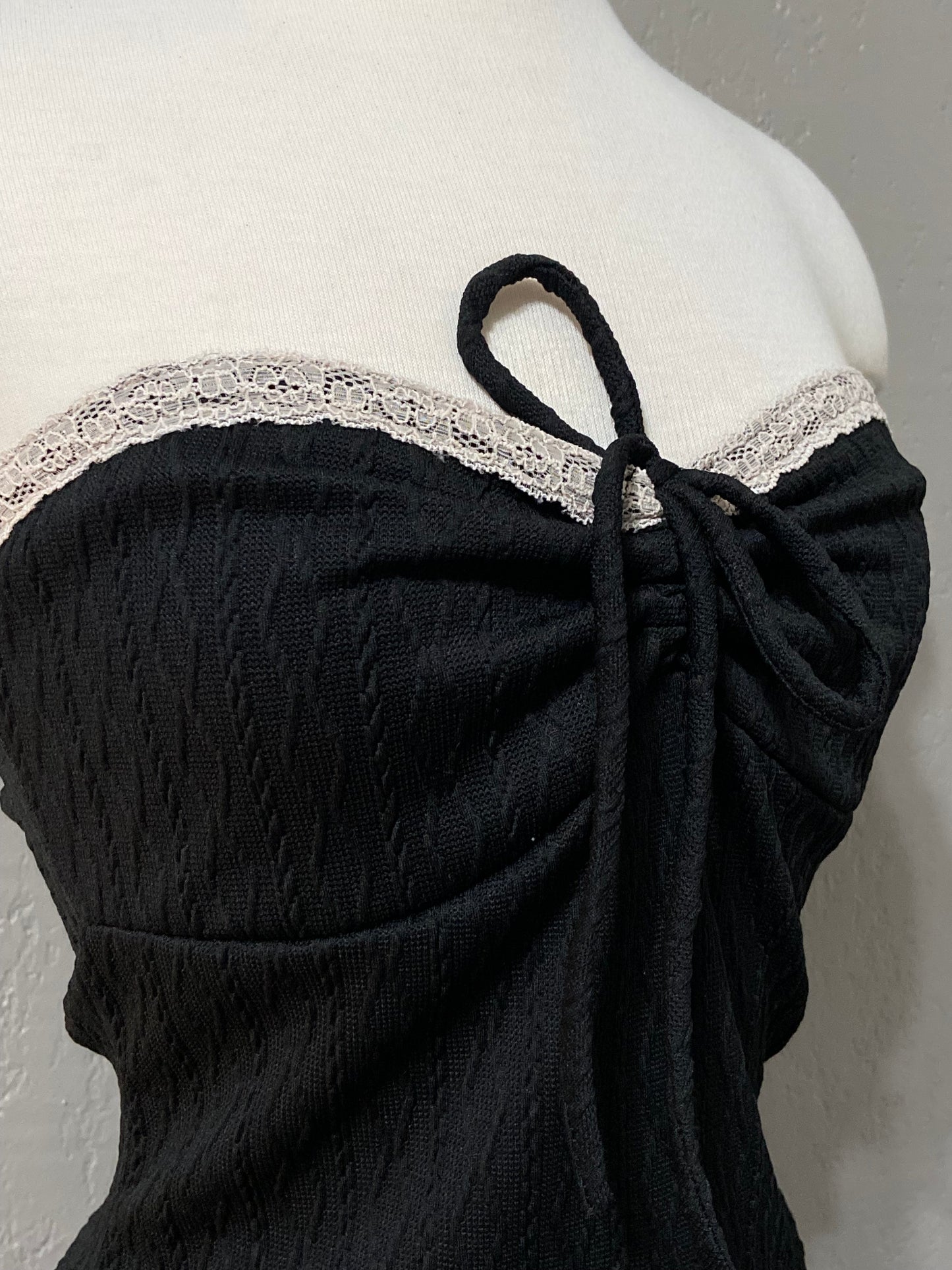 Black Lace Tube Top