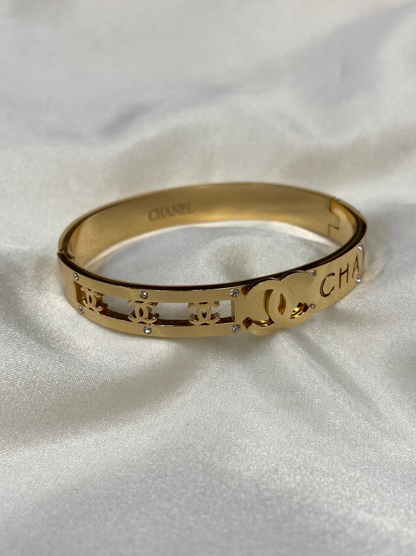 CC Gold Stainless Steel Bangle