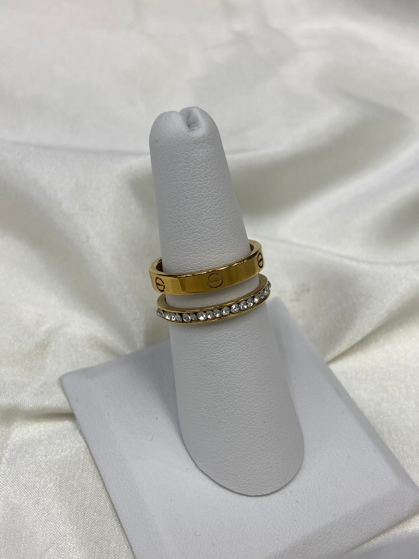 Gold Carti Layered Stainless Steel Ring