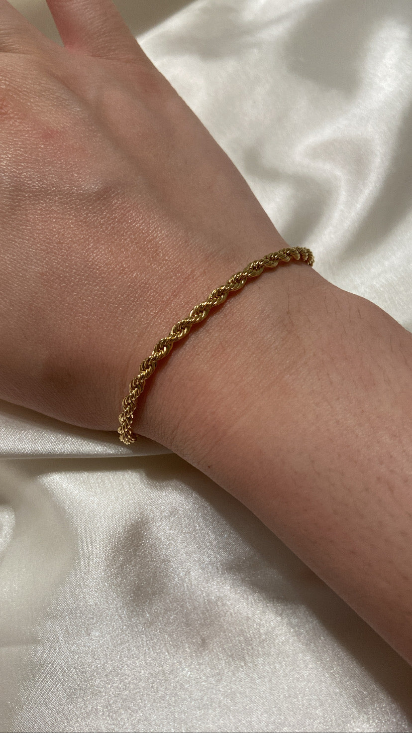 Stainless Steel Rope Chain Bracelet