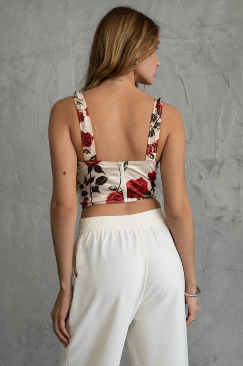 Floral Satin Tank