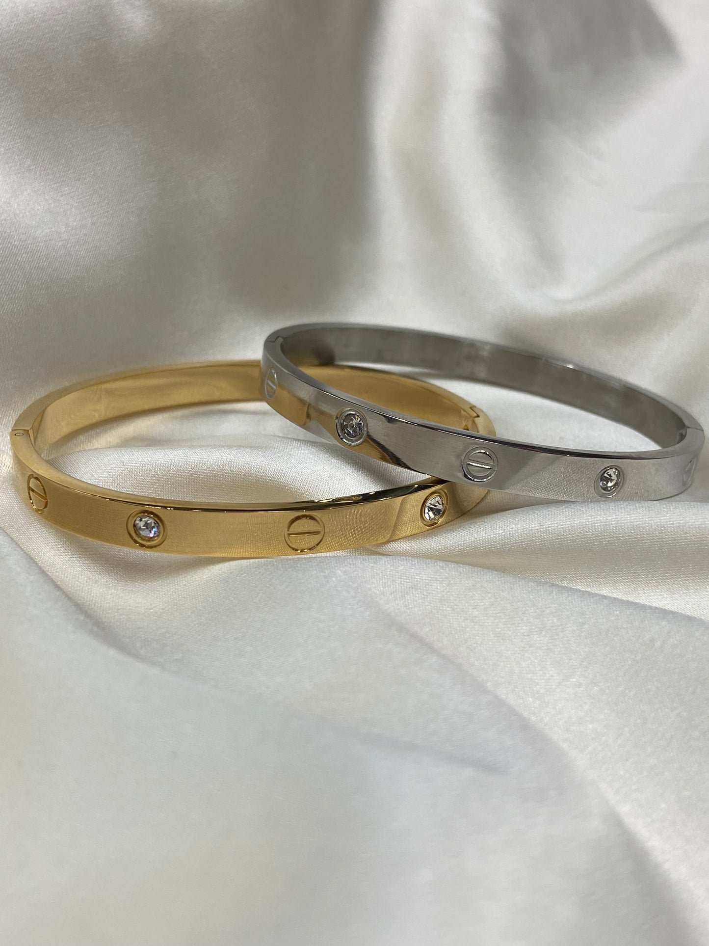 Carti CZ Stainless Steel Bangles