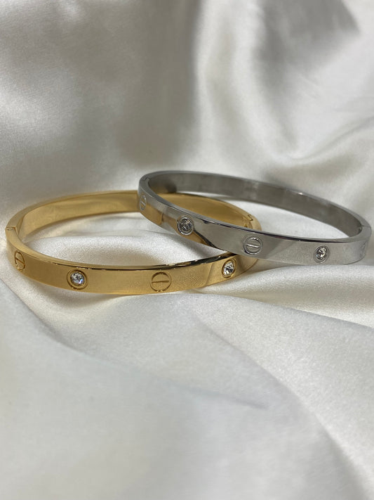 Carti CZ Stainless Steel Bangles