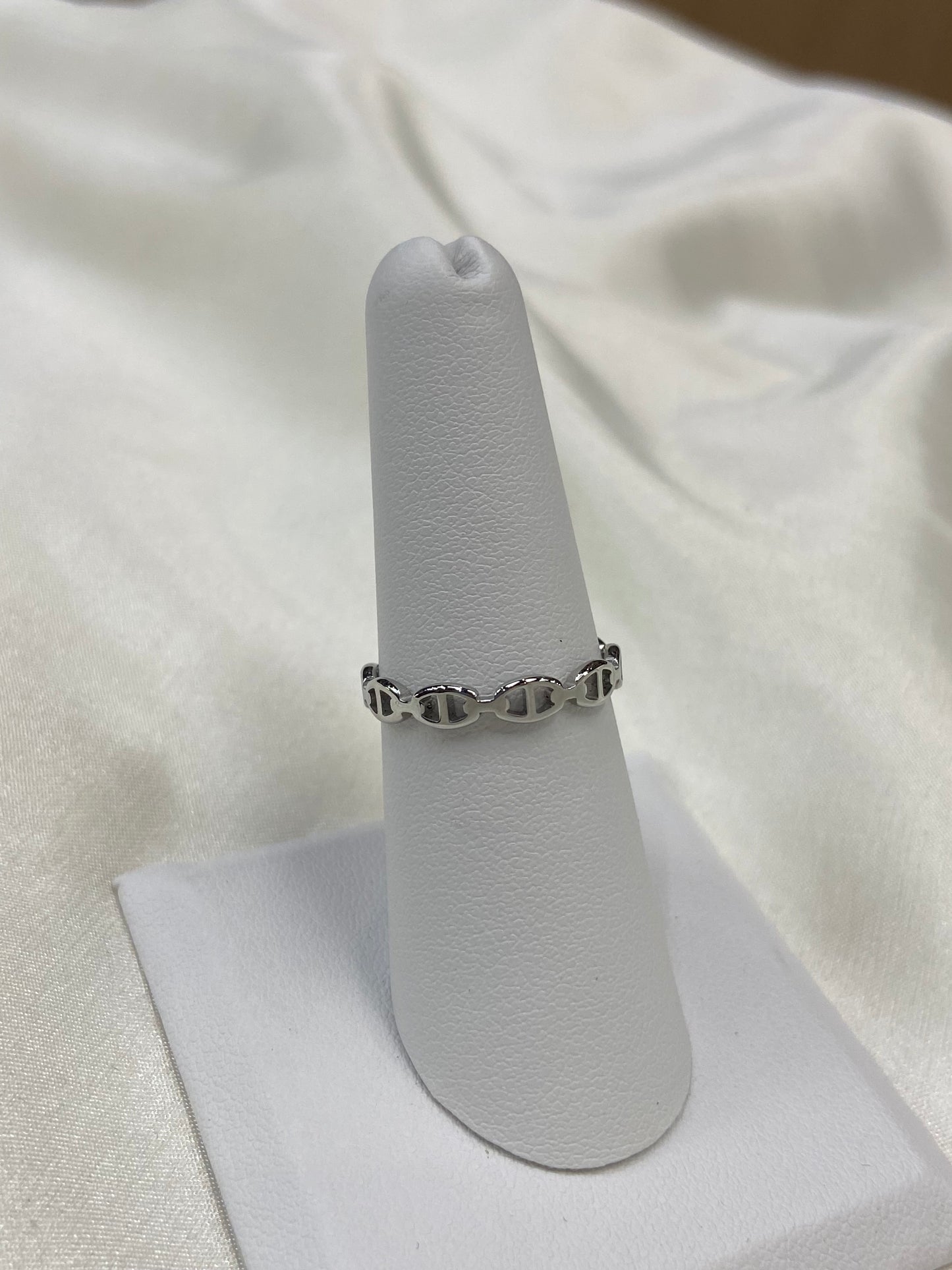 C D Thin Stainless Steel Silver Ring
