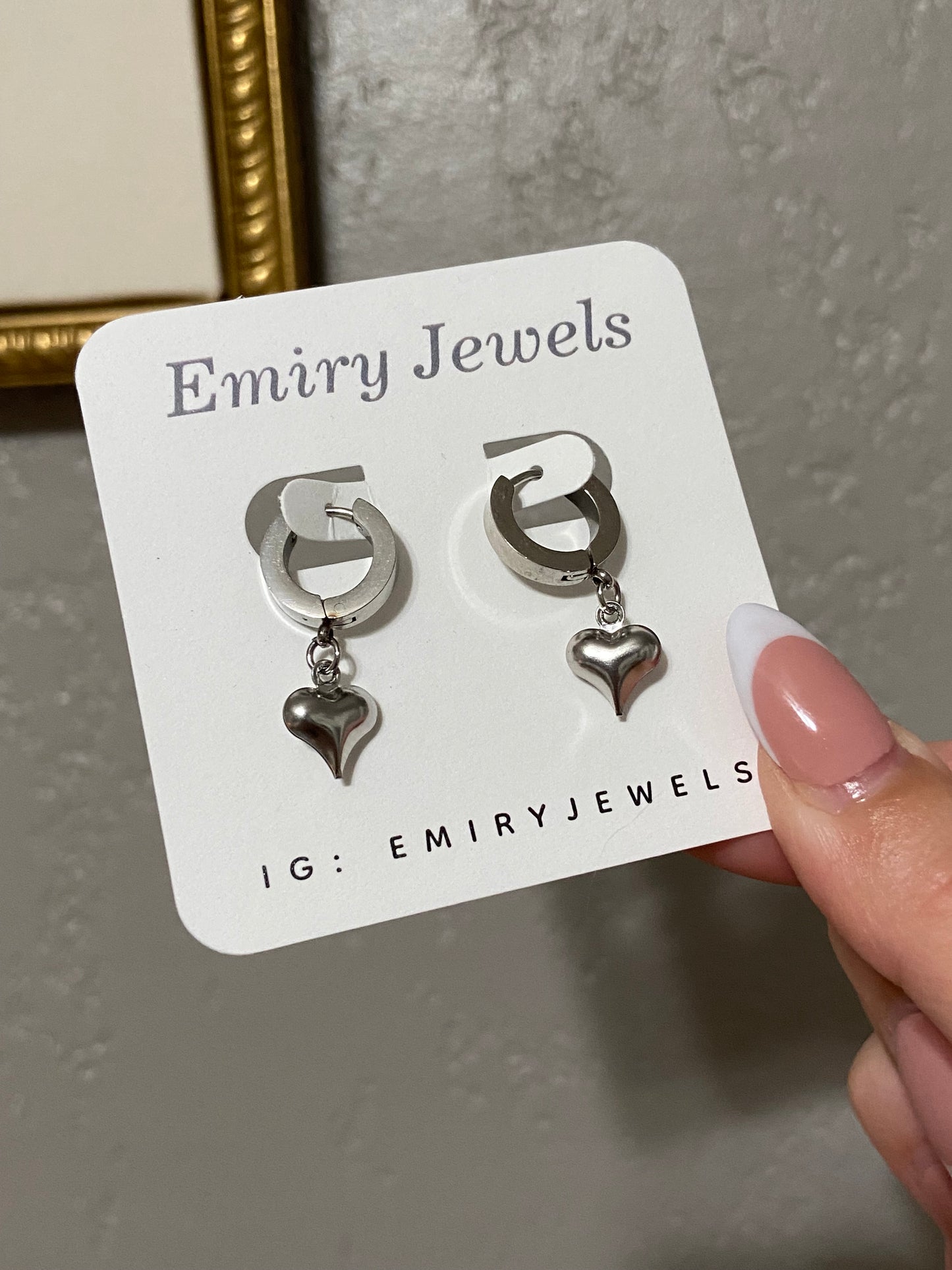 Stainless Steel Huggie Earrings
