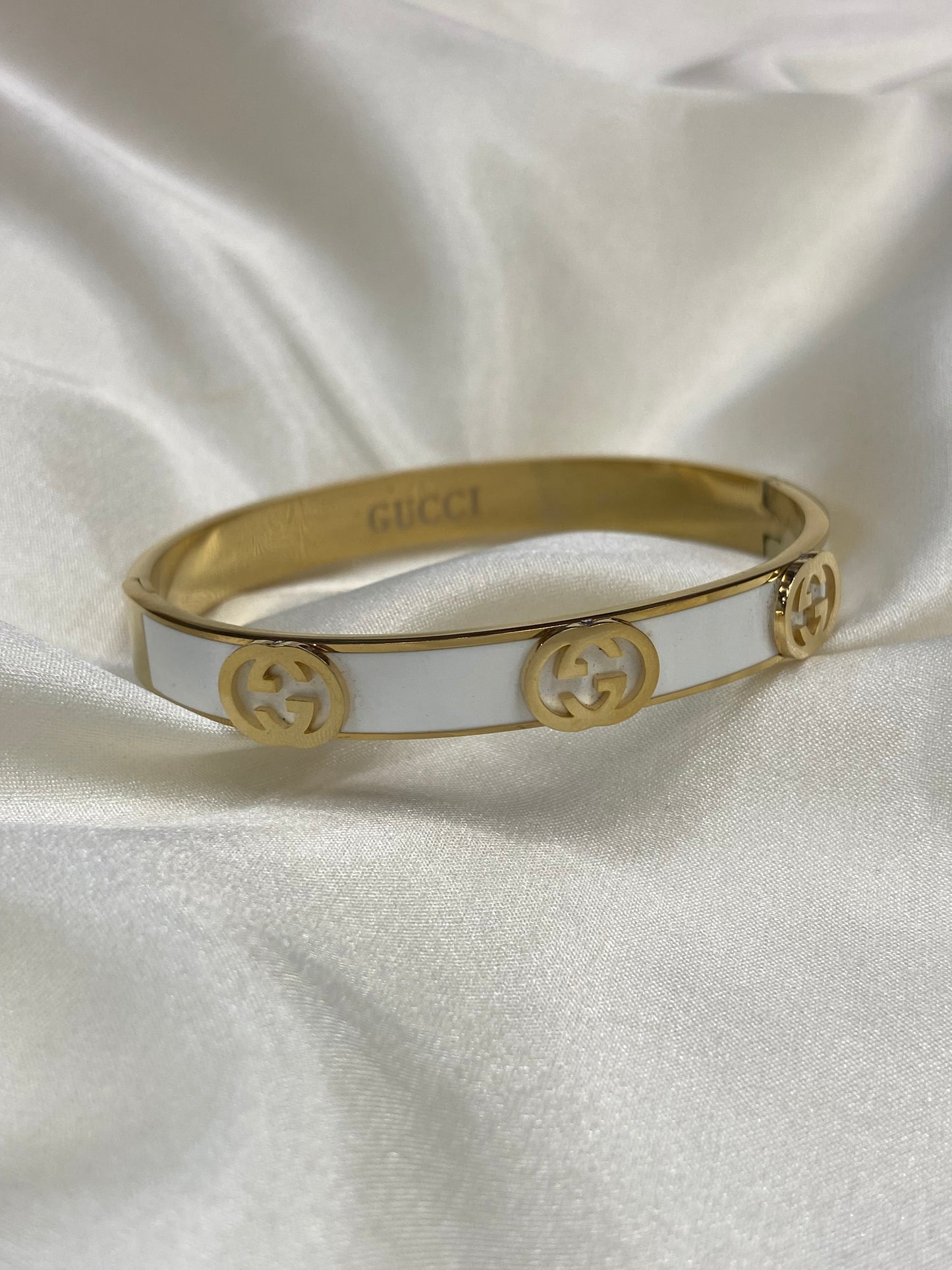 GG Stainless Steel Gold Bangle