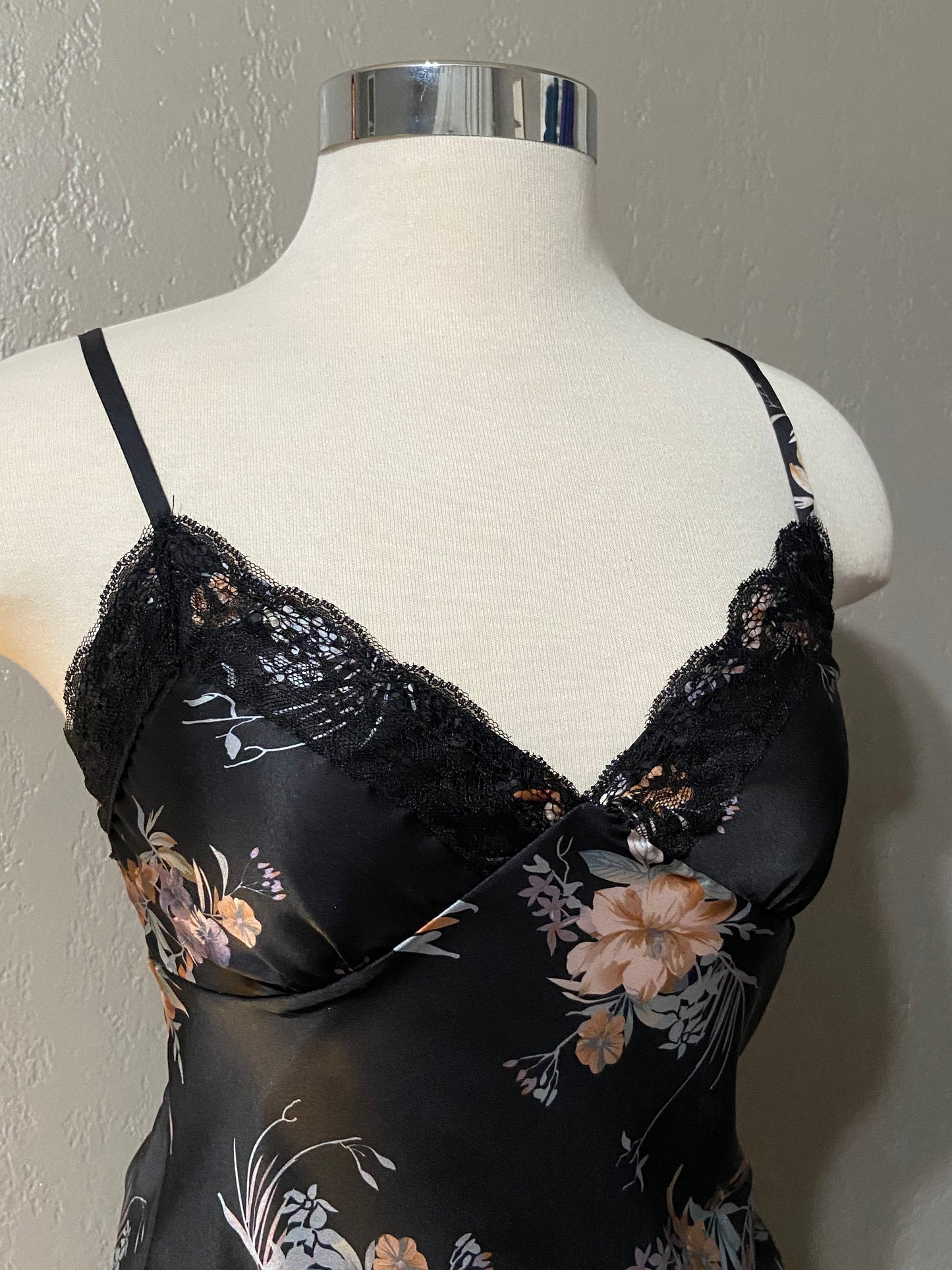 Floral Satin Tank Top