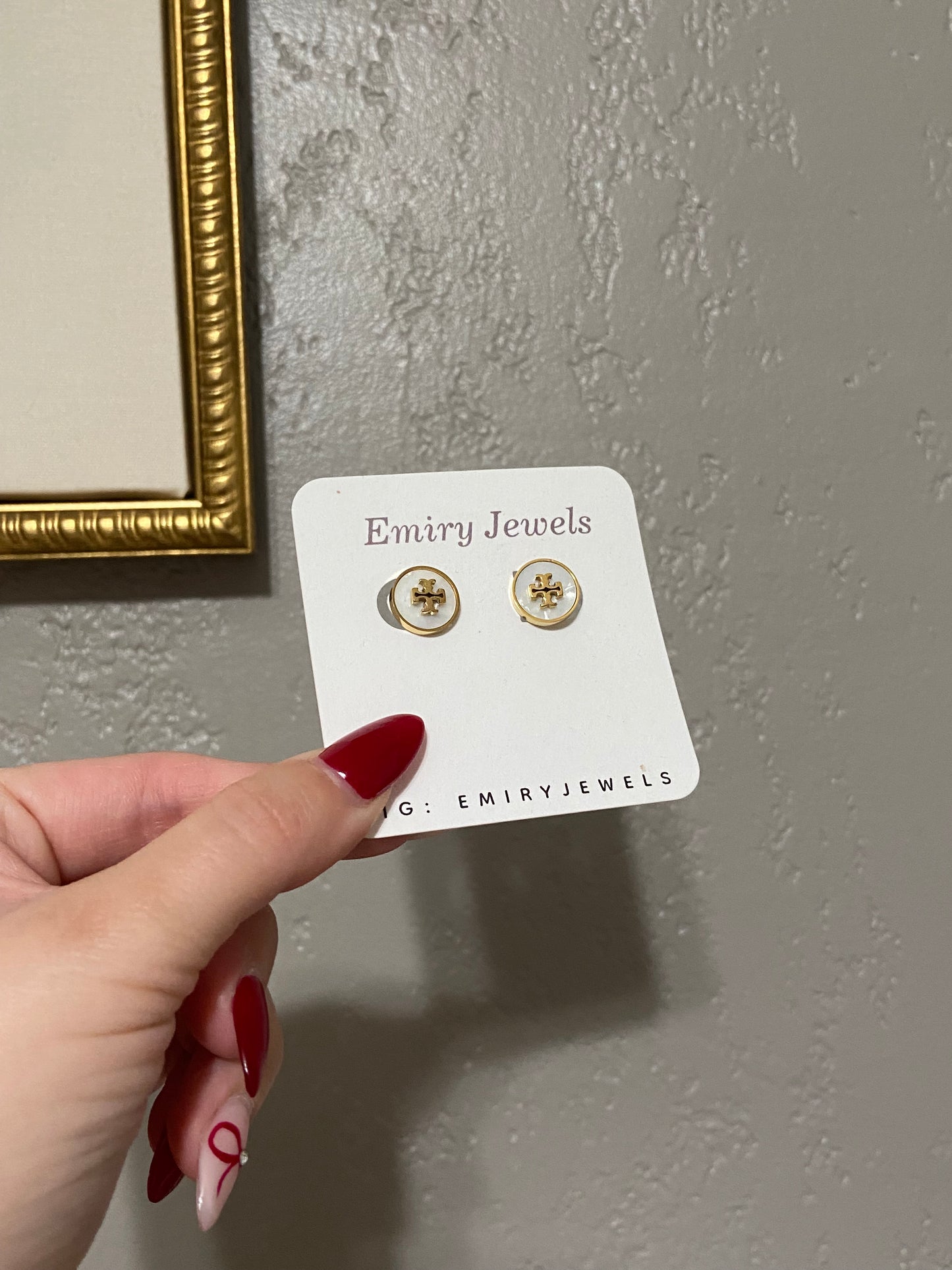 Tory B Stainless Steel Gold Earrings