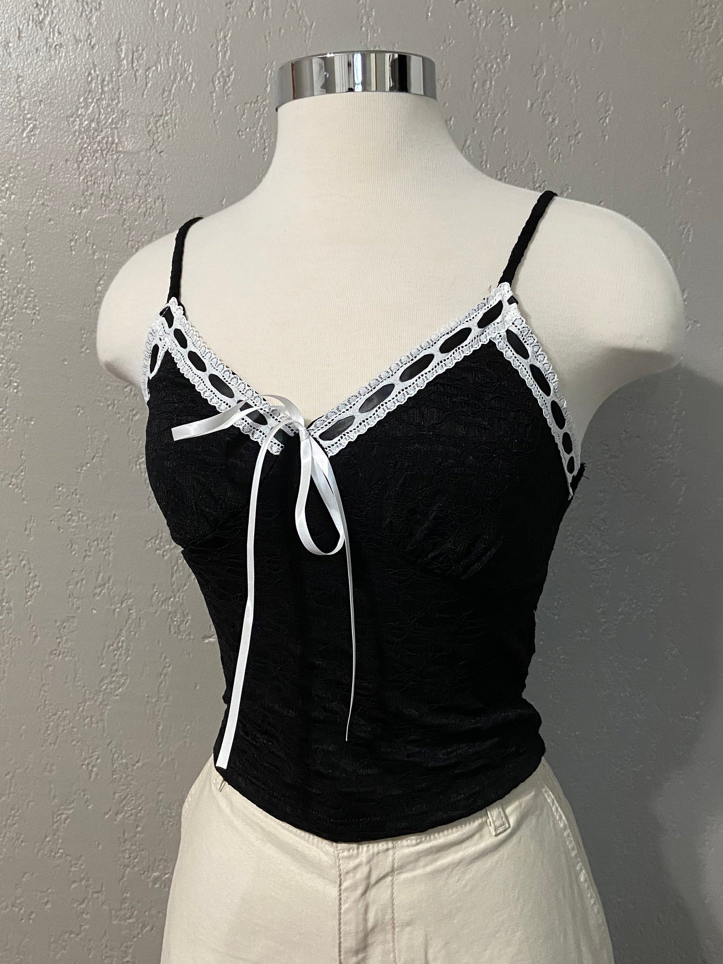Black Lace Tank Top