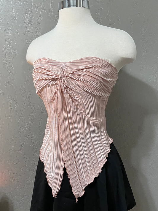 Pink Twist Front Tube Top