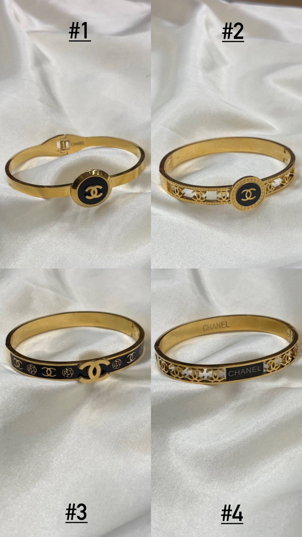 Gold Circle Stainless Steel Bracelets