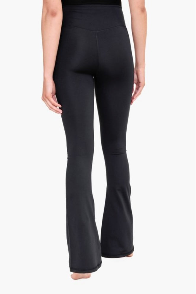Black Flare Crossover Pants