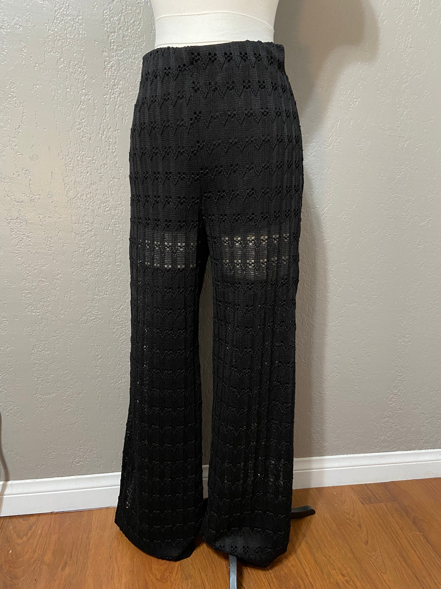 Black Crotchet Pants
