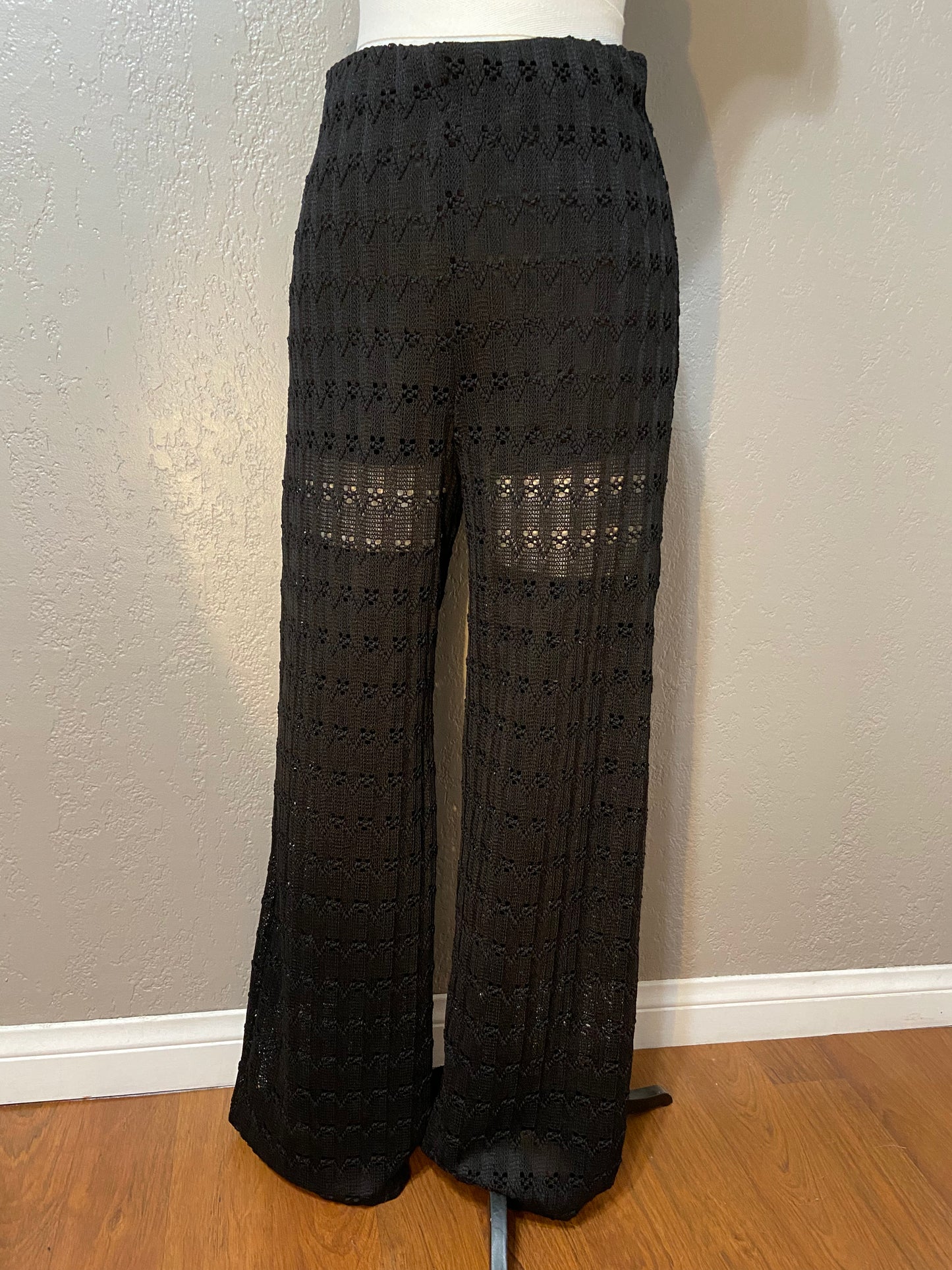 Black Crotchet Pants