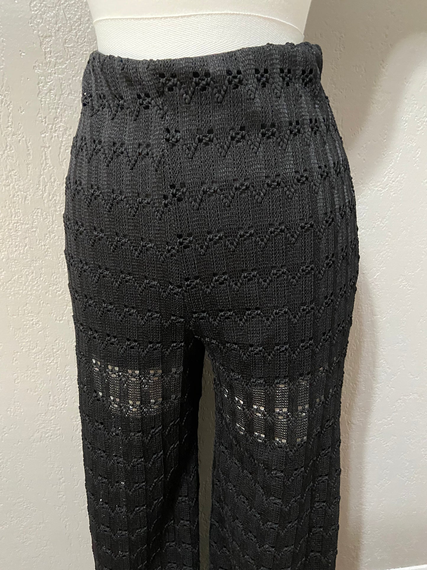 Black Crotchet Pants