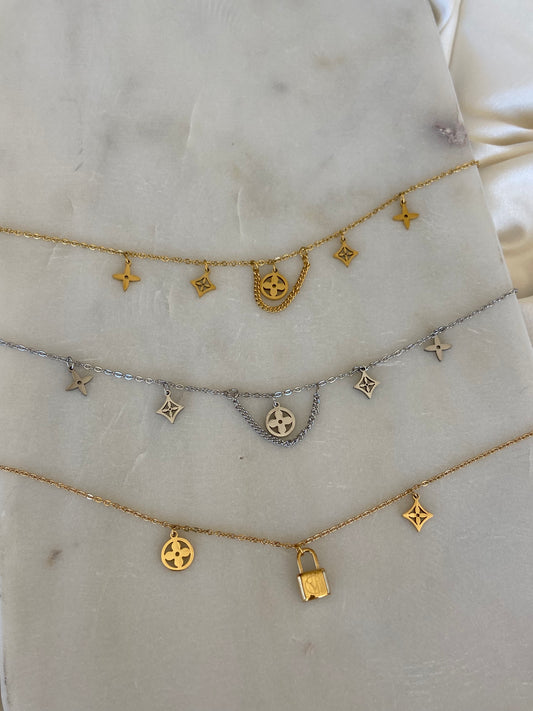 L V Stainless Steel Anklets