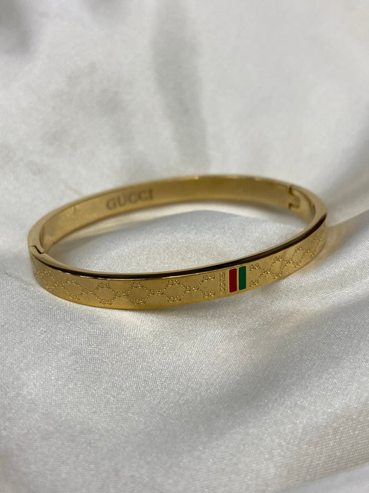 GG Stainless Steel Gold Bangle