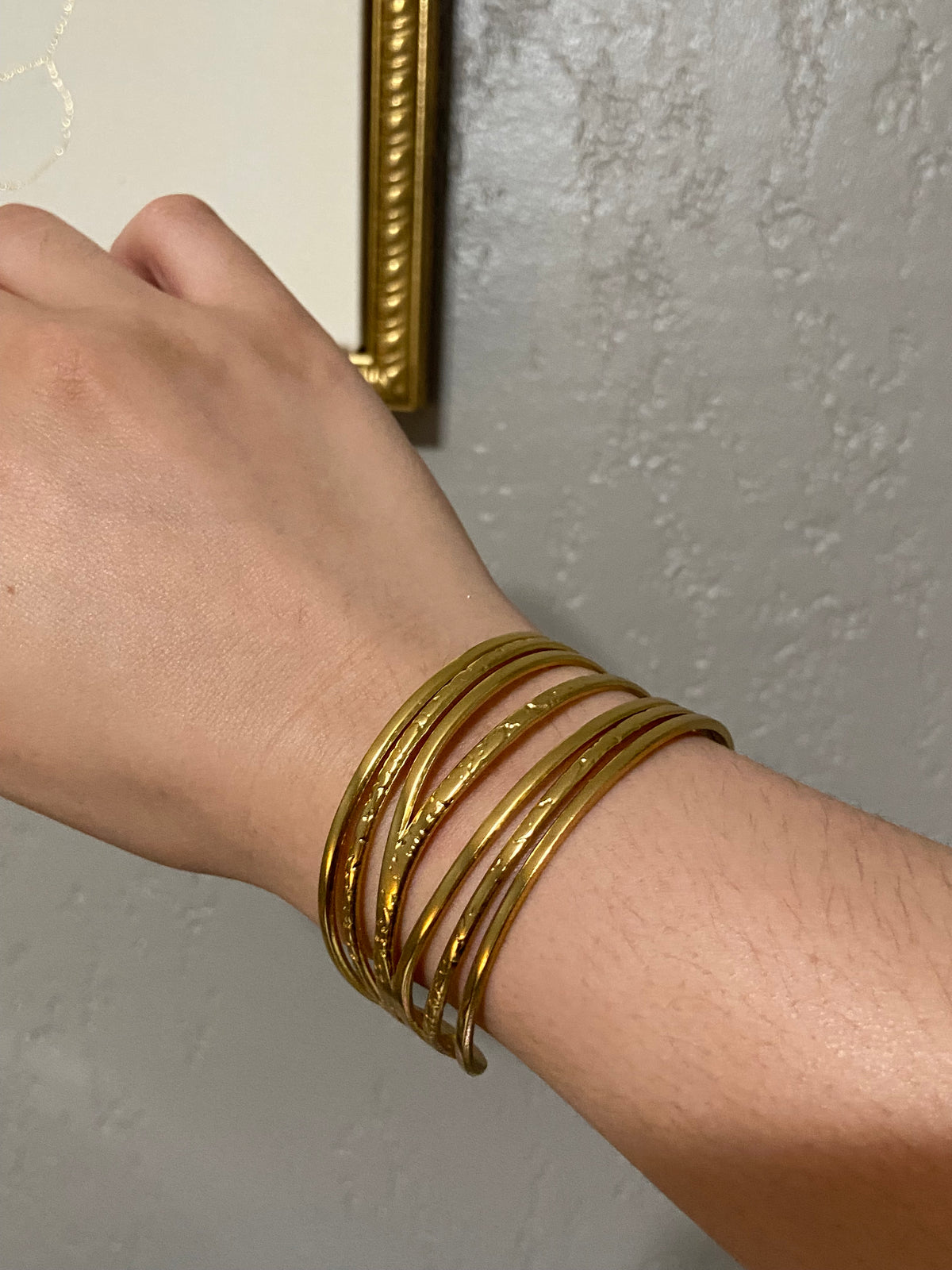 Gold Cuff Stainless Steel Bracelet