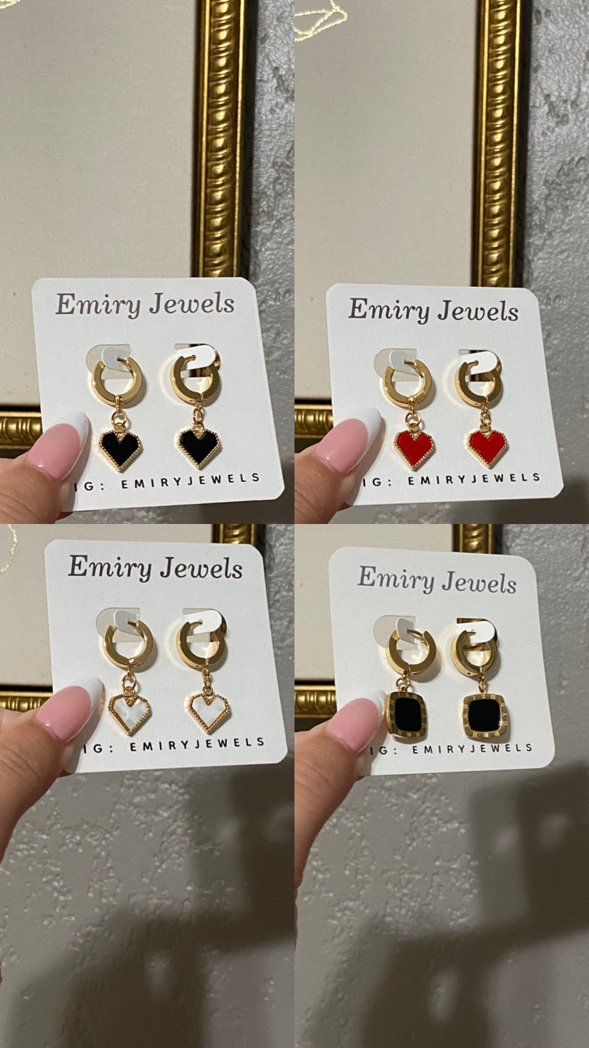 Stainless Steel Gold Huggie Earrings