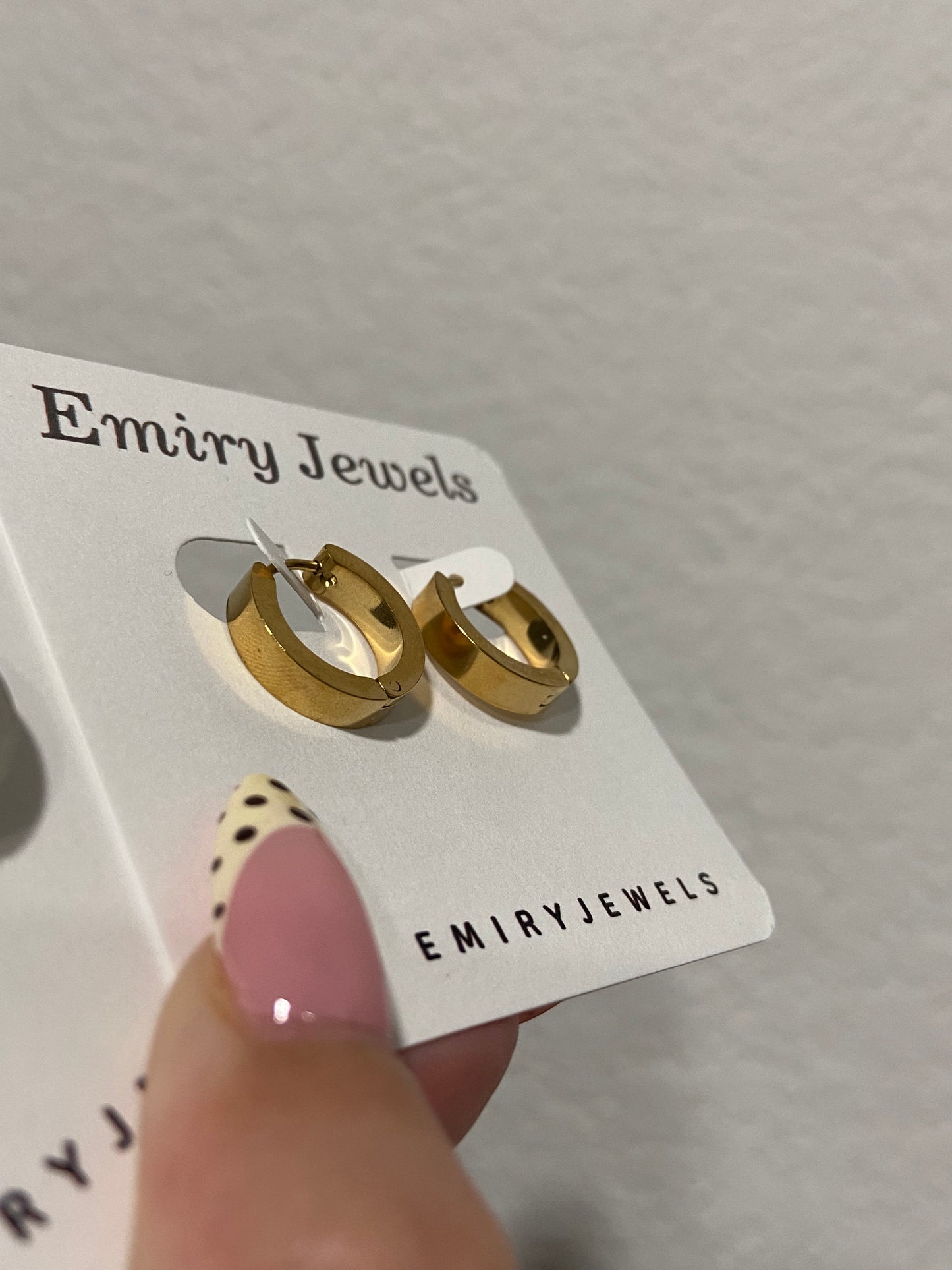 Small Chunky Stainless Steel Hoops