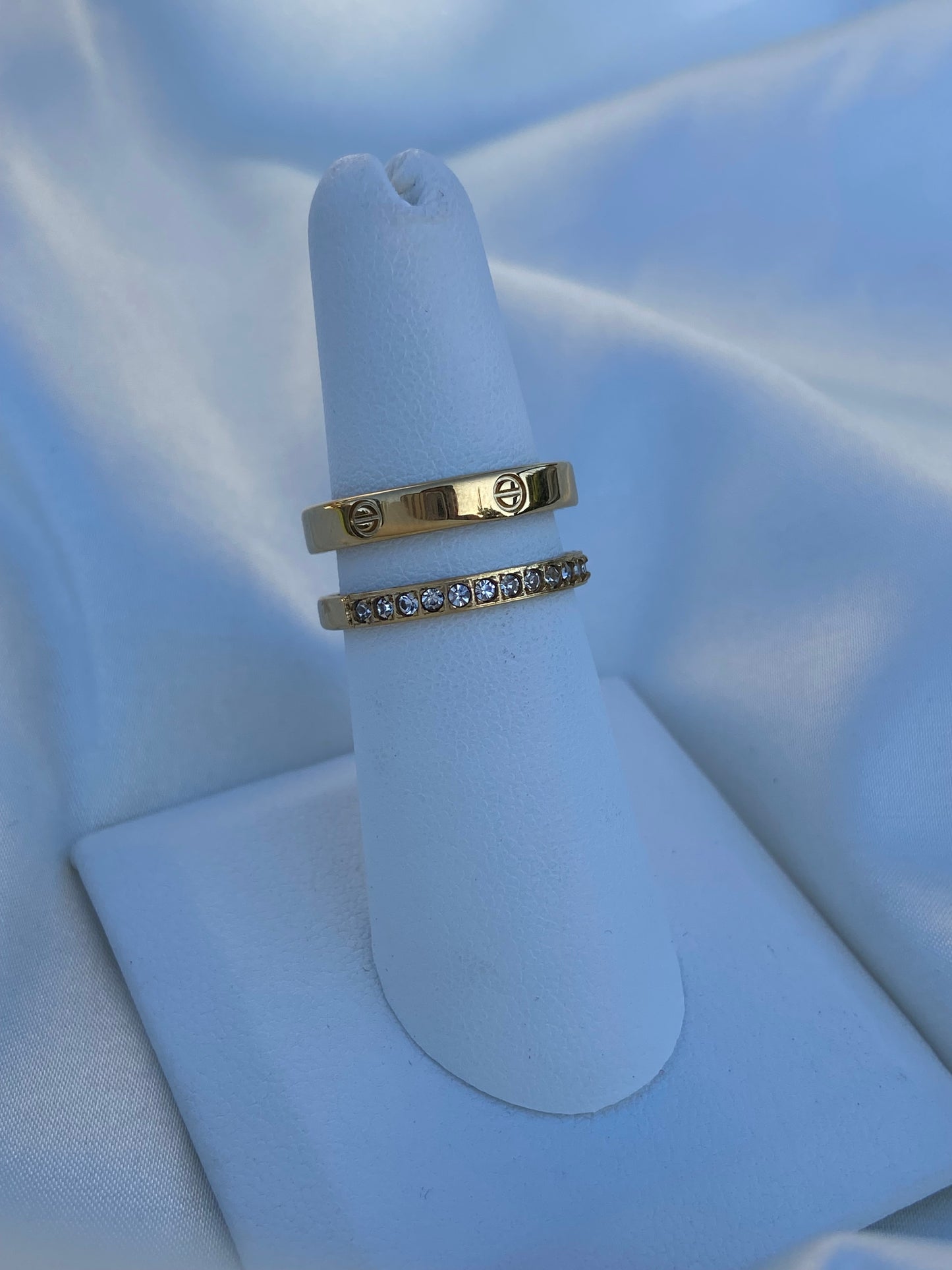 Gold Carti Layered Stainless Steel Ring