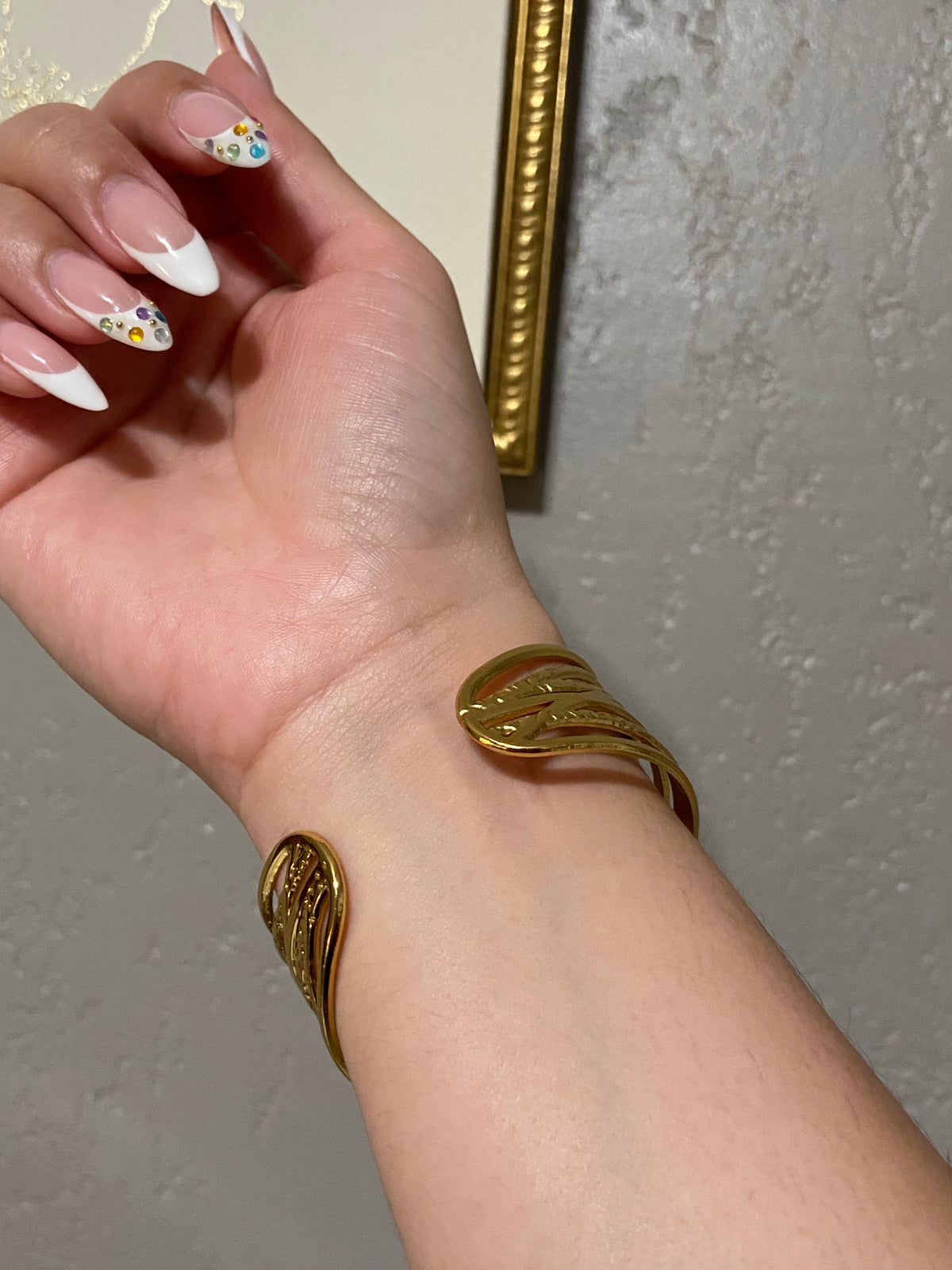 Gold Cuff Stainless Steel Bracelet