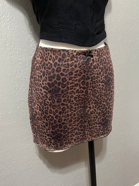 Leopard Mini Skirt