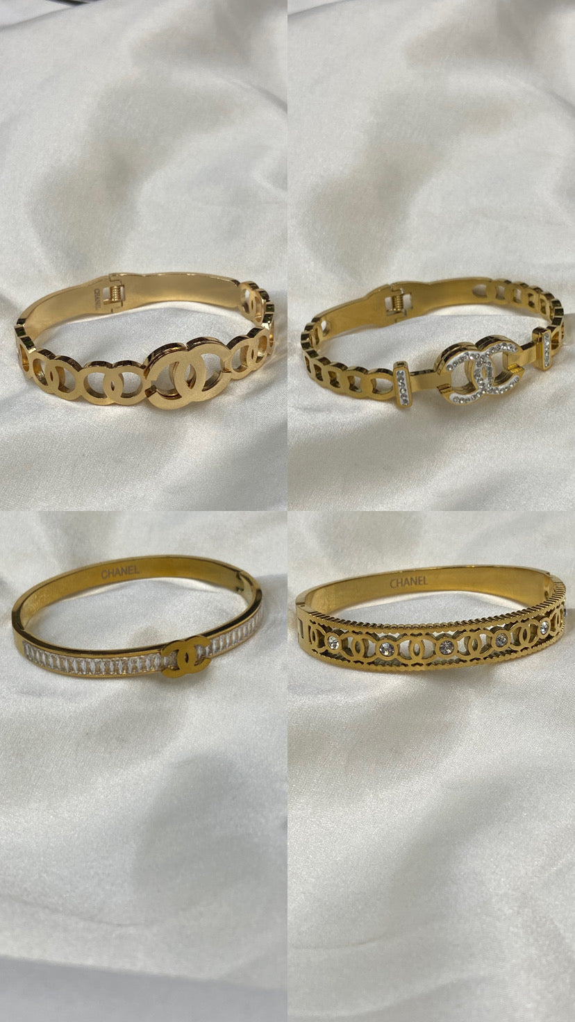 CC Gold Stainless Steel Bracelet