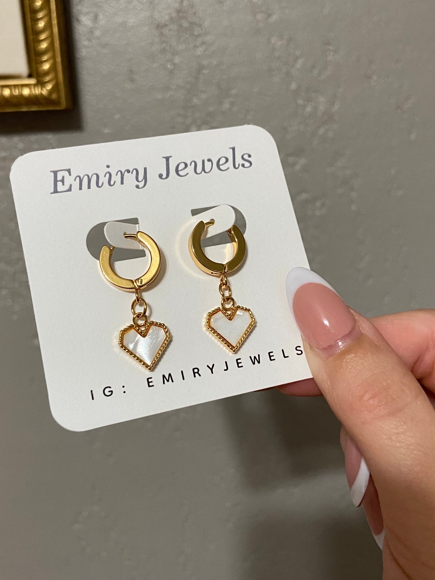 Stainless Steel Gold Huggie Earrings