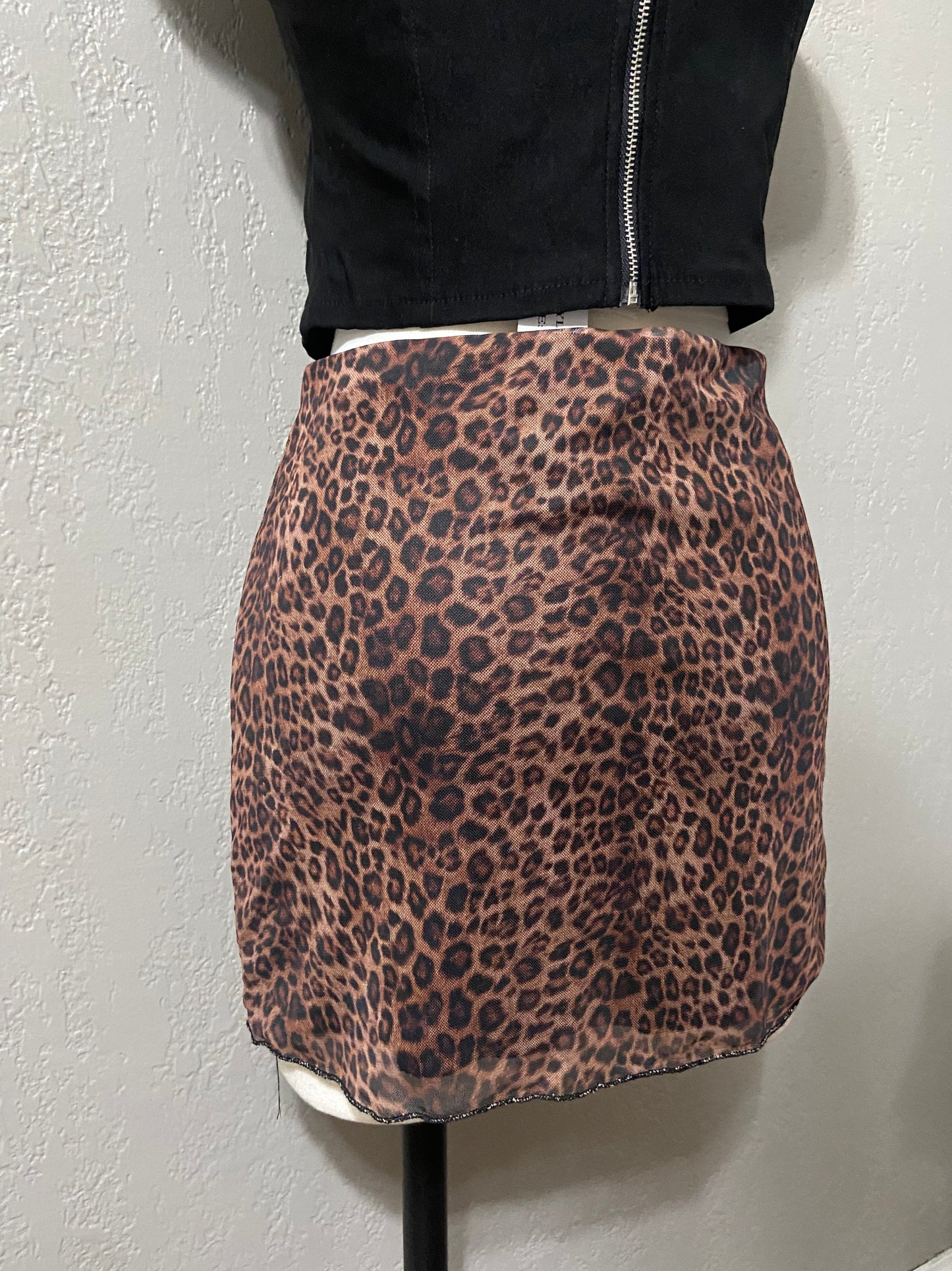 Leopard Mini Skirt