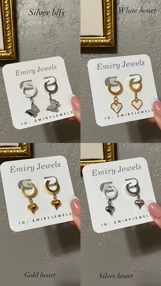 Stainless Steel Huggie Earrings