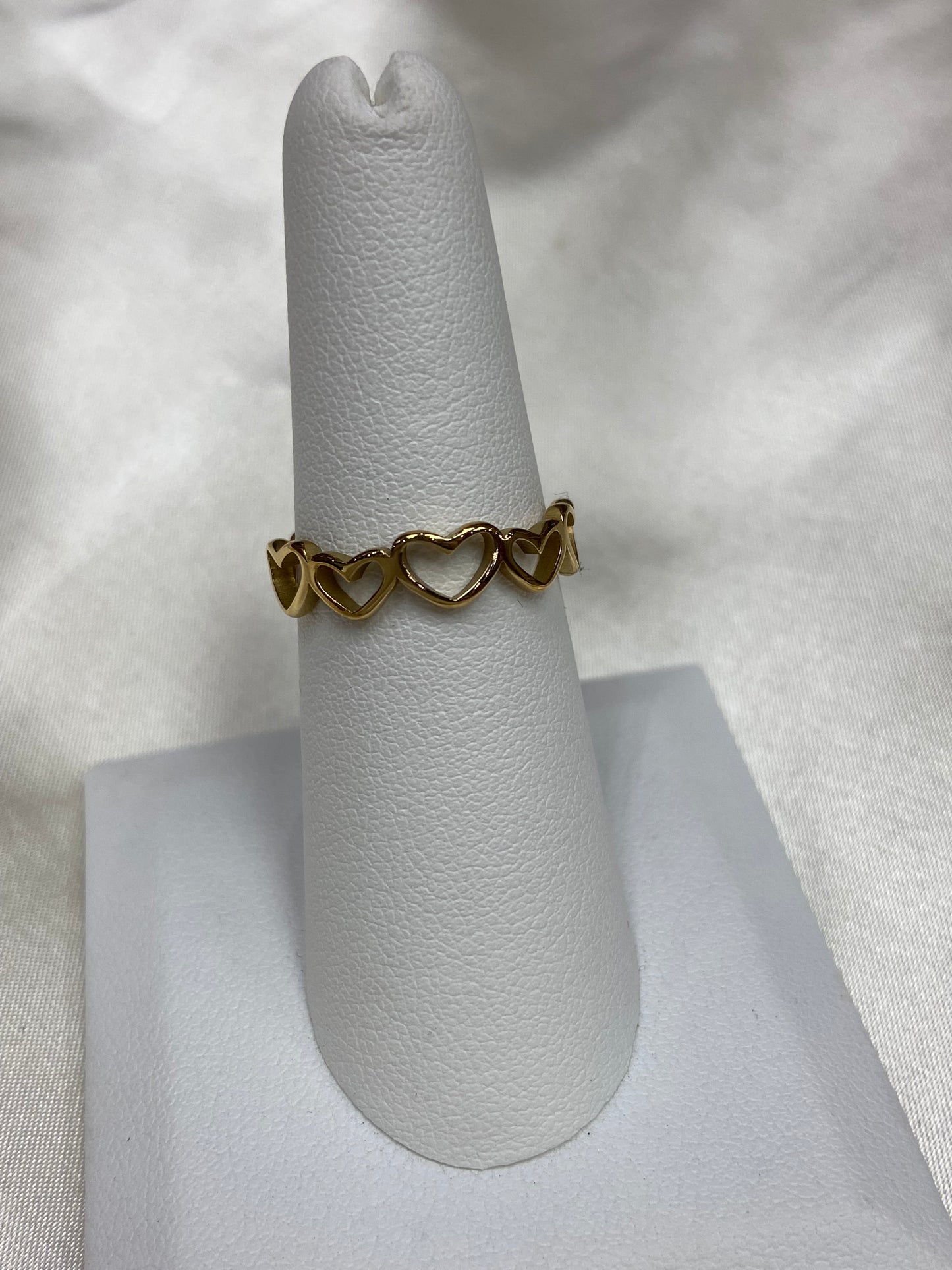 In Love Stainless Steel Gold Ring