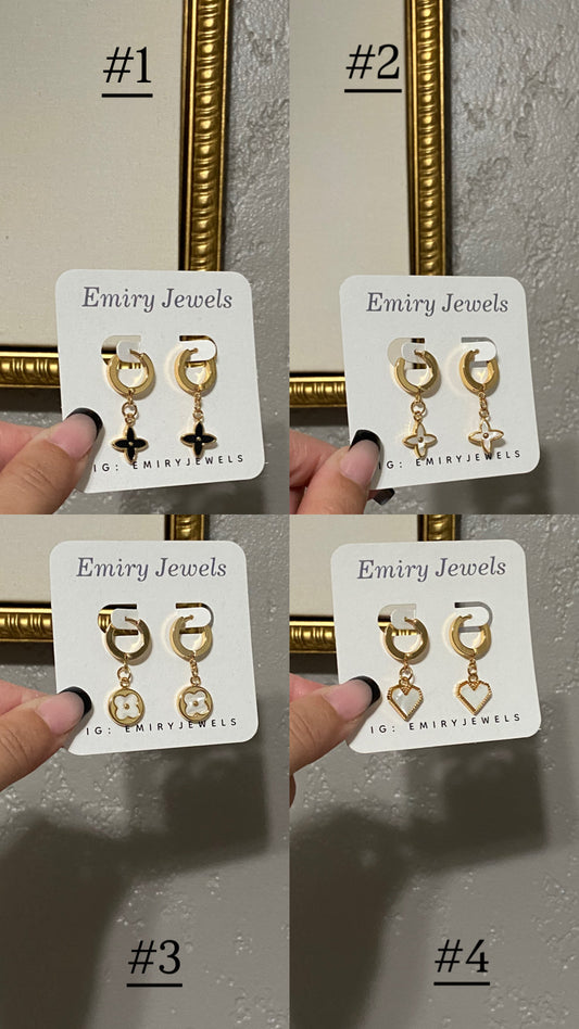 Stainless Steel Gold Huggie Earrings