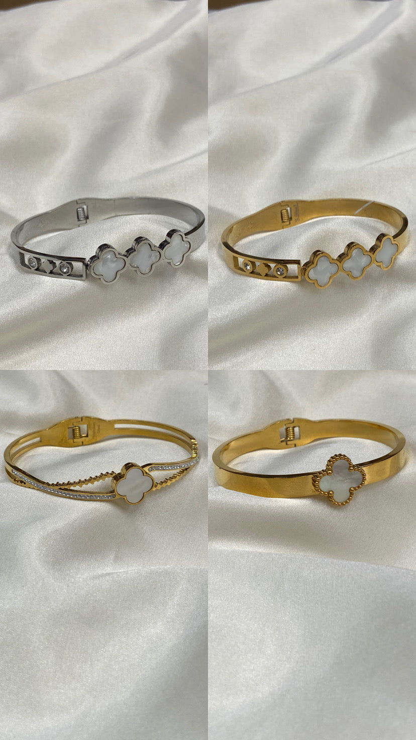 Stainless Steel Clover Bracelets